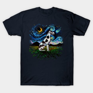 Great Dane Harlequin Night (Version 2) T-Shirt